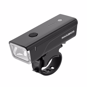 Rockbros 24510003001 priekšējais velosipēda lukturis 260 lm + USB-C - USB-A kabelis - melns