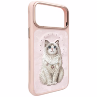 Nimmy Lucky Fashion Cat MagSafe maciņš iPhone 17 Pro rozā