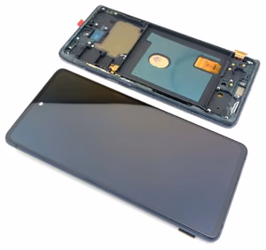 LCD ekrāns Samsung G780/G781 S20 FE ar skārienjutīgo ekrānu un rāmi Cloud Navy OLED (īsts izmērs)