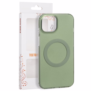 Tecto Shield Mistiq Mag vāciņš iPhone 15 6,1", olīvkrāsas
