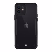 Tactical Quantum Stealth Maciņš priekš Apple iPhone 12 Caurspīdīgs/Melns