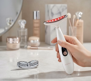 Beautifly LumaLift Pro LED gaismas terapijas sejas un kakla masāžas ierīce