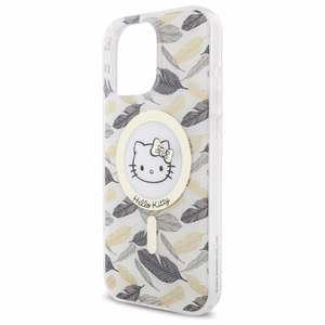 Hello Kitty IML Golden Leaves MagSafe viedtālruņa apvalks iPhone 16 Pro Max - balts