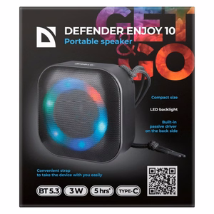 Defender Enjoy 10 Bluetooth колонка 3Вт черная