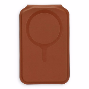 Ādas maks ar statni, saderīgs ar MagSafe Satechi Vegan Leather Wallet Stand brūns