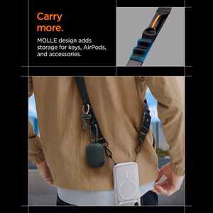 SPIGEN DA30M UNIVERSAL LANYARD STRAP CROSSBODY melns