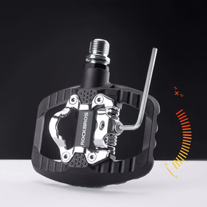 Rockbros PD303 daļēji fiksējami platformas velosipēda pedāļi – melni