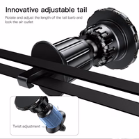 FORCELL F-GRIP MagElite magnētiskais auto turētājs ventilācijas atverei melns