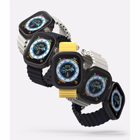 Ringke Slim 2 komplekts Viedtālruņa apvalks Apple Watch Ultra 1/2 (49mm) - caurspīdīgs un matēts melns