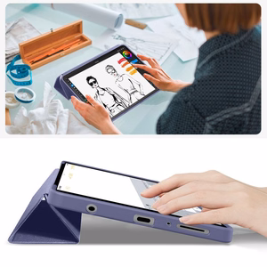 TechProtect SmartCase maciņš Samsung Galaxy Tab A9 / A11 8.7 tumši zils