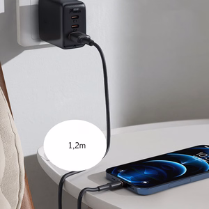 Acefast USB kabelis - USB Type C 1.2m, 3A melns (C2-04 melns)