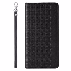 Magnet Strap Case чехол для iPhone 13 Pro кошелёк + мини-подвеска ремешок чёрный