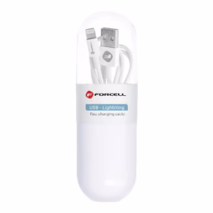 Кабель Forcell TUBE (C316) Lightning 1м белый