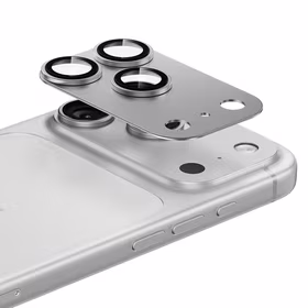 Benks rūdītais stikls Glass Warrior metāla integrēts lēcas aizsargs (C069) Iphone 17 Pro (3 lēcas) balta