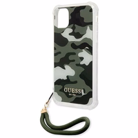 Guess GUHCN61KSARKA iPhone 11 6.1" / Xr zaļš/haki cietais apvalks Camo kolekcija