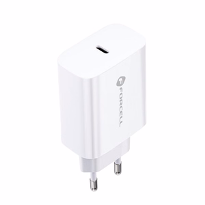 Зарядное устройство Forcell F-Energy USB C QC4.0 PD 3A 20W + кабель USB C - Lightning TFK-TC-20WPD белое