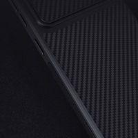 Nillkin Sintētisko šķiedru S viedtālruņa apvalks Samsung Galaxy S23 ar kameras vāciņu melns