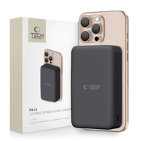 Tech-Protect PB12 LifeMag MagSafe 20000mAh Portatīvais lādētājs (m) - melns