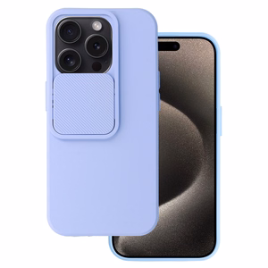 Camshield Soft viedtālruņa apvalks iPhone 15 Pro gaiši violets