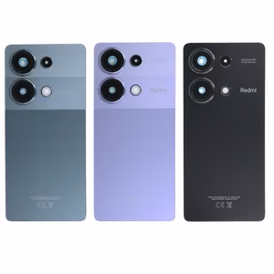 Aizmugures vāciņš saderīgs ar Xiaomi Redmi Note 13 Pro 4G Midnight melns (ar kameras objektīvu) OEM