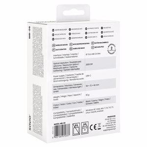 Savio MB-06 pele, universāla abām rokām, Bluetooth, 3800 DPI