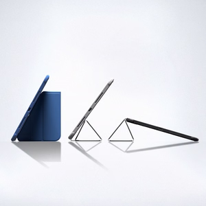 AmazingThing Titan Pro maciņš iPad A16 11" ar 720° rotējamu statīvu un irbuļa turētāju, zils