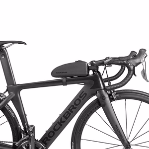 Rockbros AS-019 ūdensizturīga velosipēda rāmja soma 1.5 l - melna