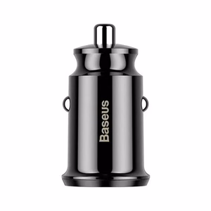 Baseus Grain automašīnas lādētājs 2x USB 5V 3,1A, melns