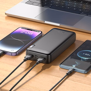 Portatīvais lādētājs (m) Hoco 20000 mAh 2A J128A melns