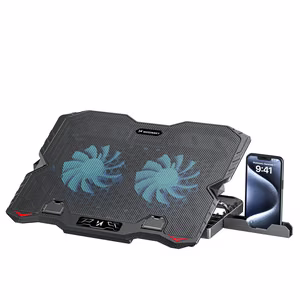 Wozinsky WDCX-015 StormPad RGB игровая охлаждающая подставка для ноутбука черная