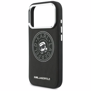 Karl Lagerfeld Point & Karl Sketch MagSafe Maciņš for iPhone 17 Pro Max - melns