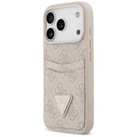 Guess 4G Nauble Card Triangle apvalks iPhone 17 Pro - rozā