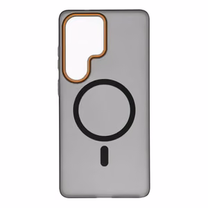 GO ORANGE macins saderigs ar MagSafe SAMSUNG S26 Ultra melns