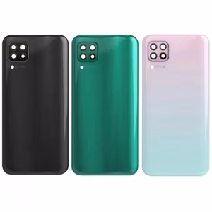 Aizmugurējais vāciņš saderīgs ar Huawei P40 Lite 5G / melns / (ar kameras lēcu) HQ