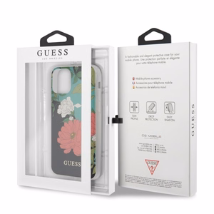 Guess GUHCN58IMLFL01 iPhone 11 Pro melns/melns N°1 Ziedu kolekcija
