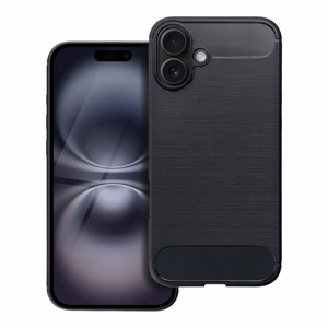 CARBON viedtālruņa apvalks IPHONE 16 Plus melns