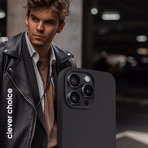 Crong Color Cover Magnetic MagSafe vāciņš ierīcei iPhone 15 Pro Max, melns