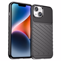 Thunder Case iPhone 14 viedtālruņa apvalks ar aizsardzību - melnas krāsas