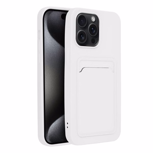 Case for iPhone 15 PRO MAX Card Case white