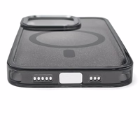 Spīdošs vāciņš priekš Samsung Galaxy A57, saderīgs ar MagSafe - melns