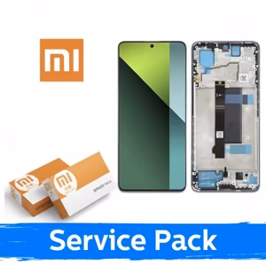 LCD displejs saderīgs ar Xiaomi Redmi Note 13 Pro 5G / Poco X6 5G ar rāmi / Aurora Purple (Coral Purple) / (Service Pack)