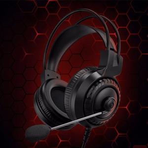 Kruger&Matz Warrior GH-10 uz ausīm liekamas spēļu austiņas