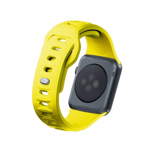3mk silikona siksniņa Apple Watch, 38/40/41/42 mm, dzeltens, mazais izmērs