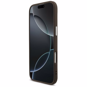 Guess 4G Classic Logo Magnētiskais viedtālruņa apvalks iPhone Air - brūna