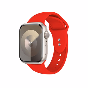 Crong Liquid siksniņa Apple Watch 44 / 45 / 46 / 49 mm, sarkana