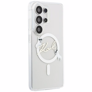 Karl Lagerfeld maciņš IML KC Script MagSafe priekš Samsung Galaxy S26 Ultra caurspīdīgs