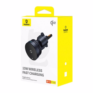 Baseus MagPro automašīnas turētājs ar 15W Qi2.0 indukcijas lādētāju (melns)