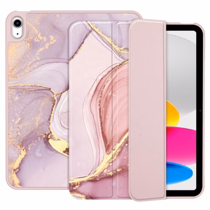 Tech-Protect SC Pen viedtālruņa apvalks iPad 10.9" 2022 - rozā marmors
