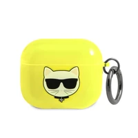 Karl Lagerfeld Choupette AirPods apvalks 3 - dzeltens