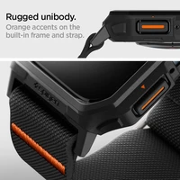 Spigen Lite Fit Pro apvalks ar siksniņu Apple Watch 4/5/6/7/8/9/SE (44/45 mm) - matēts melns